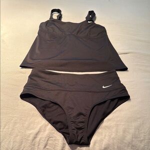 Nike Black Two-Piece Tankini Swimwear